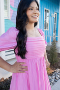 Load image into Gallery viewer, Norah Pink Midi Dress
