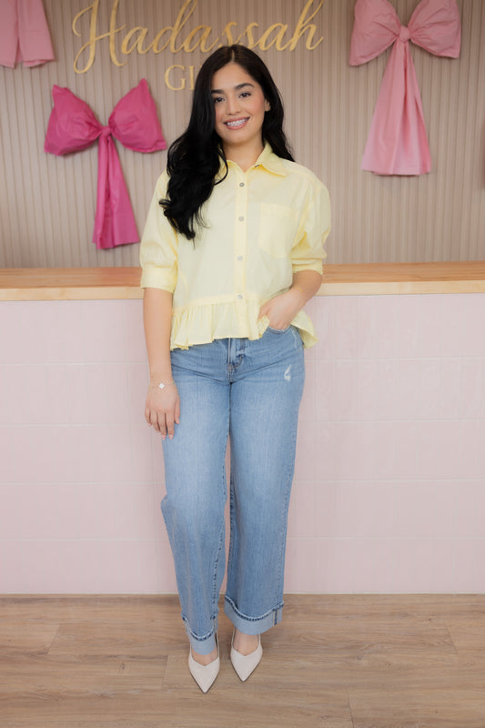 Camellia Yellow Blouse