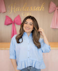 Load image into Gallery viewer, Camellia Blue Blouse
