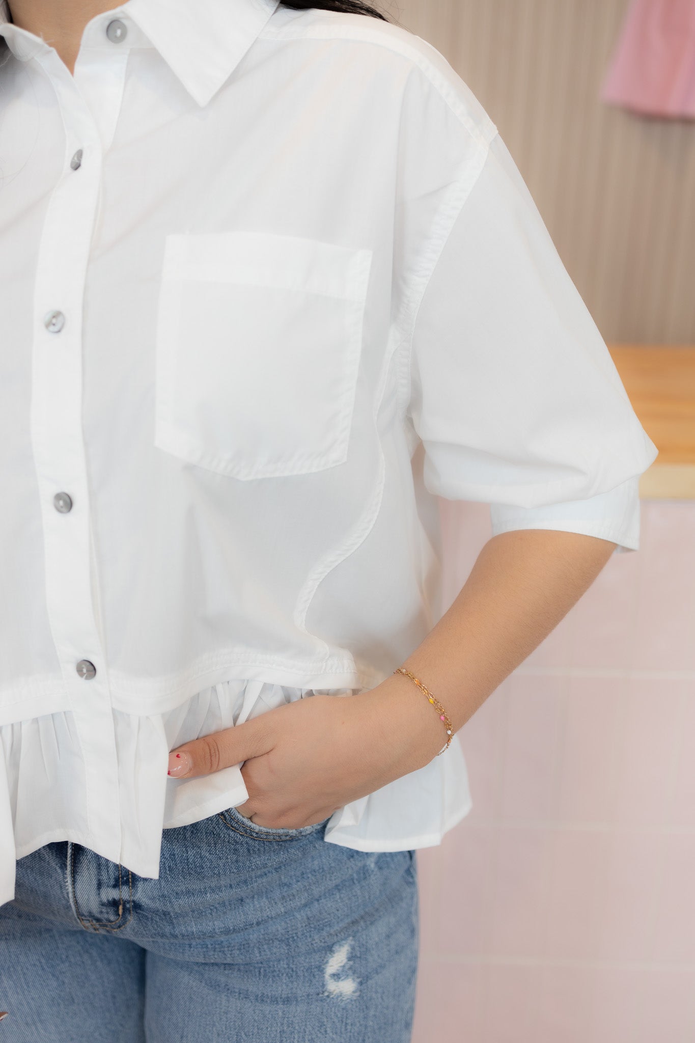 Camellia White Blouse