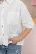 Load image into Gallery viewer, Camellia White Blouse

