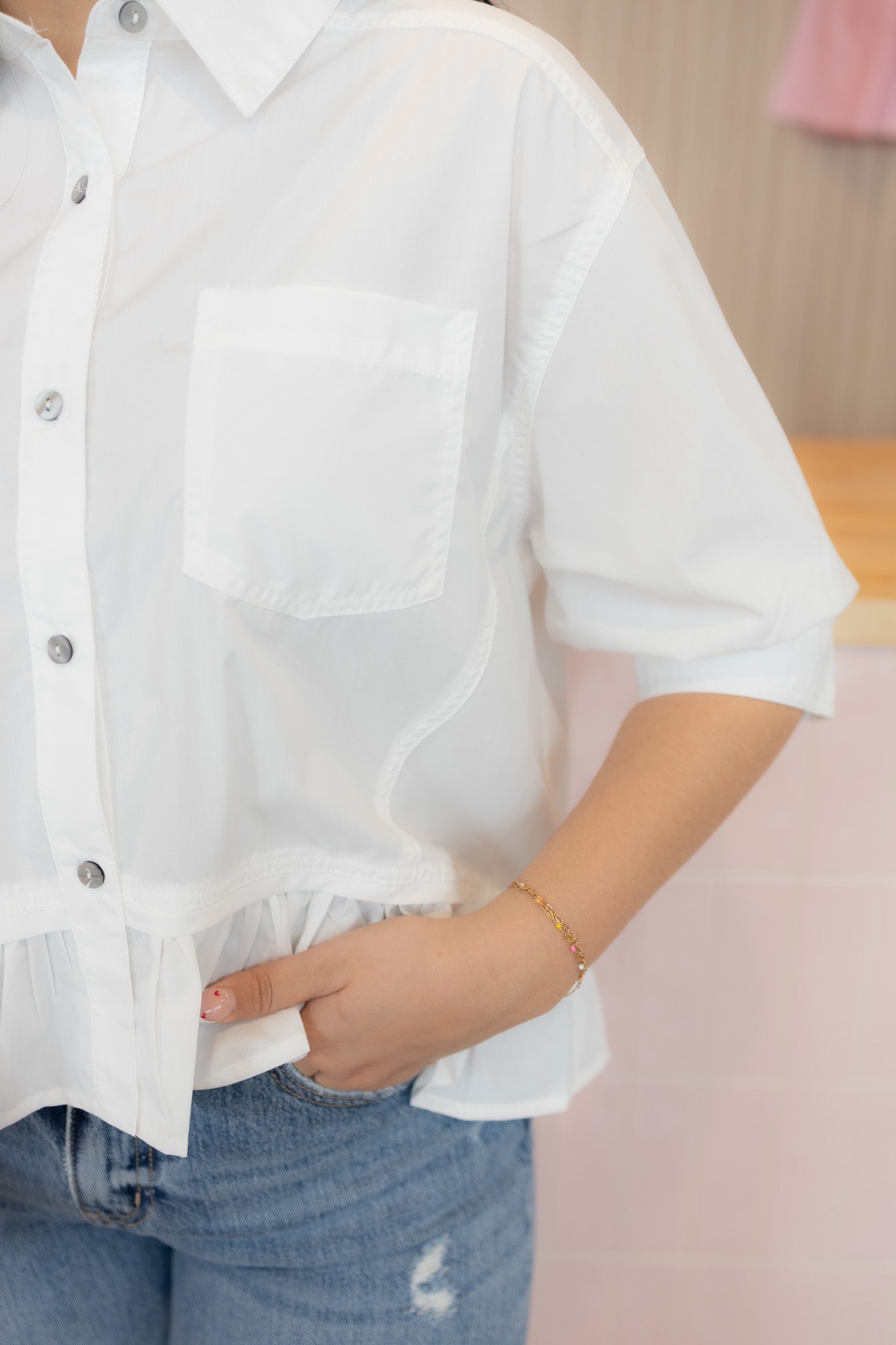 Camellia White Blouse