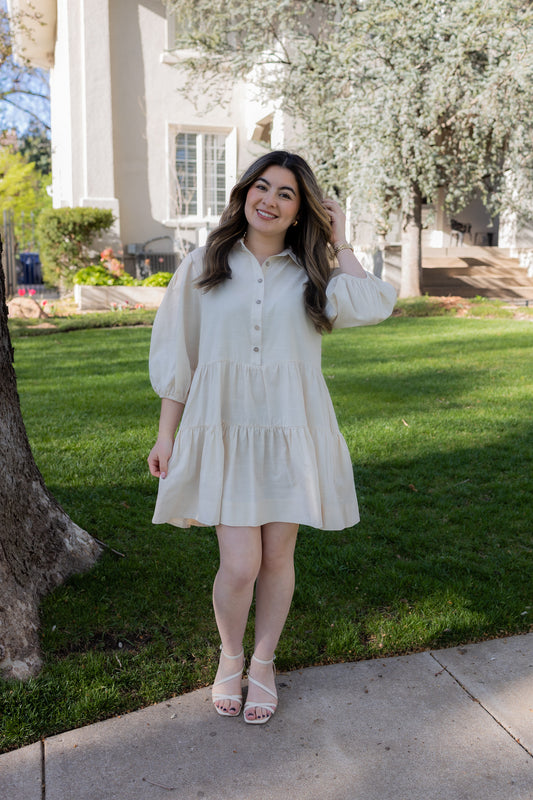 Jan Ecru Dress