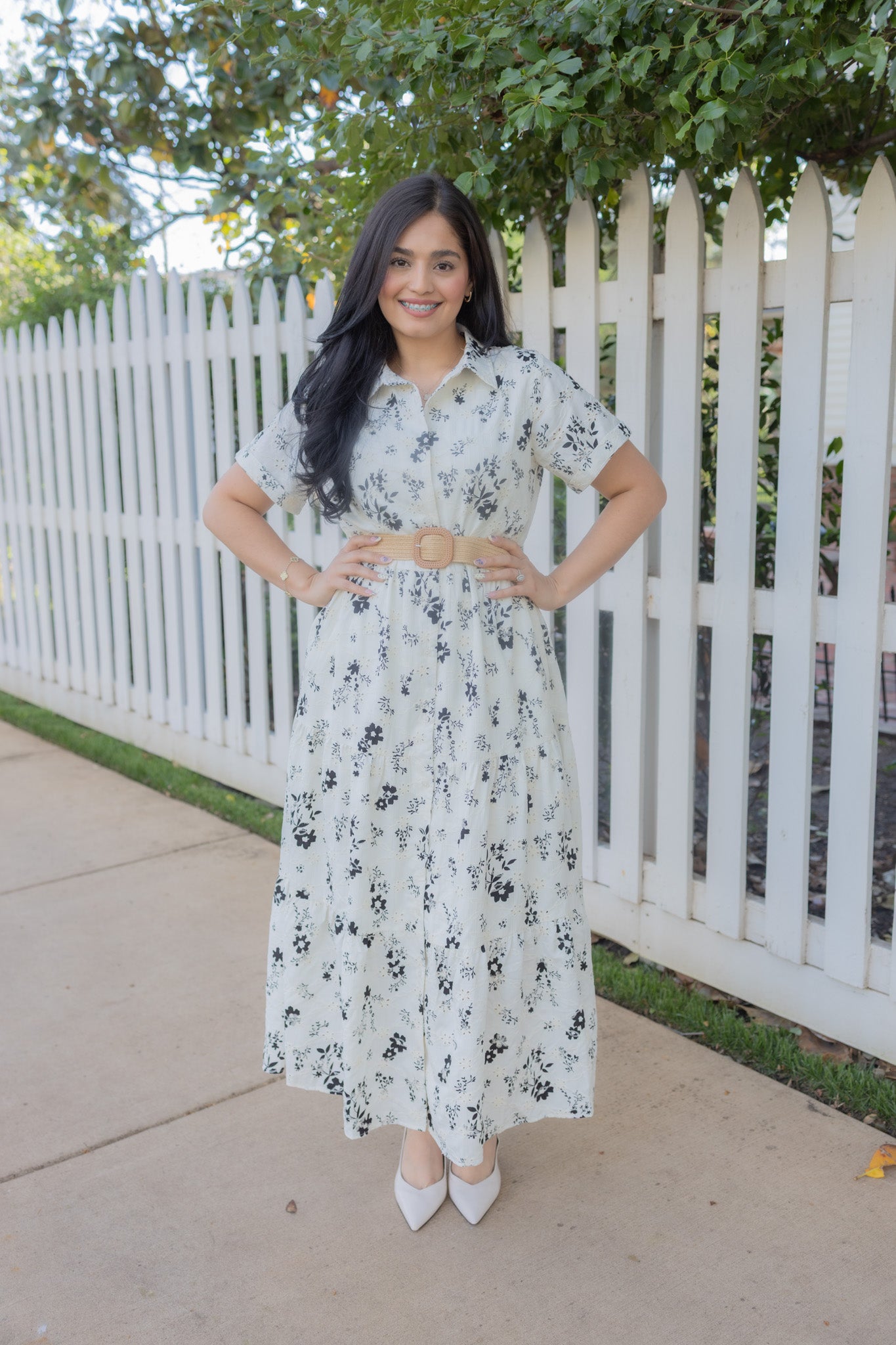 Ana Off White Dress