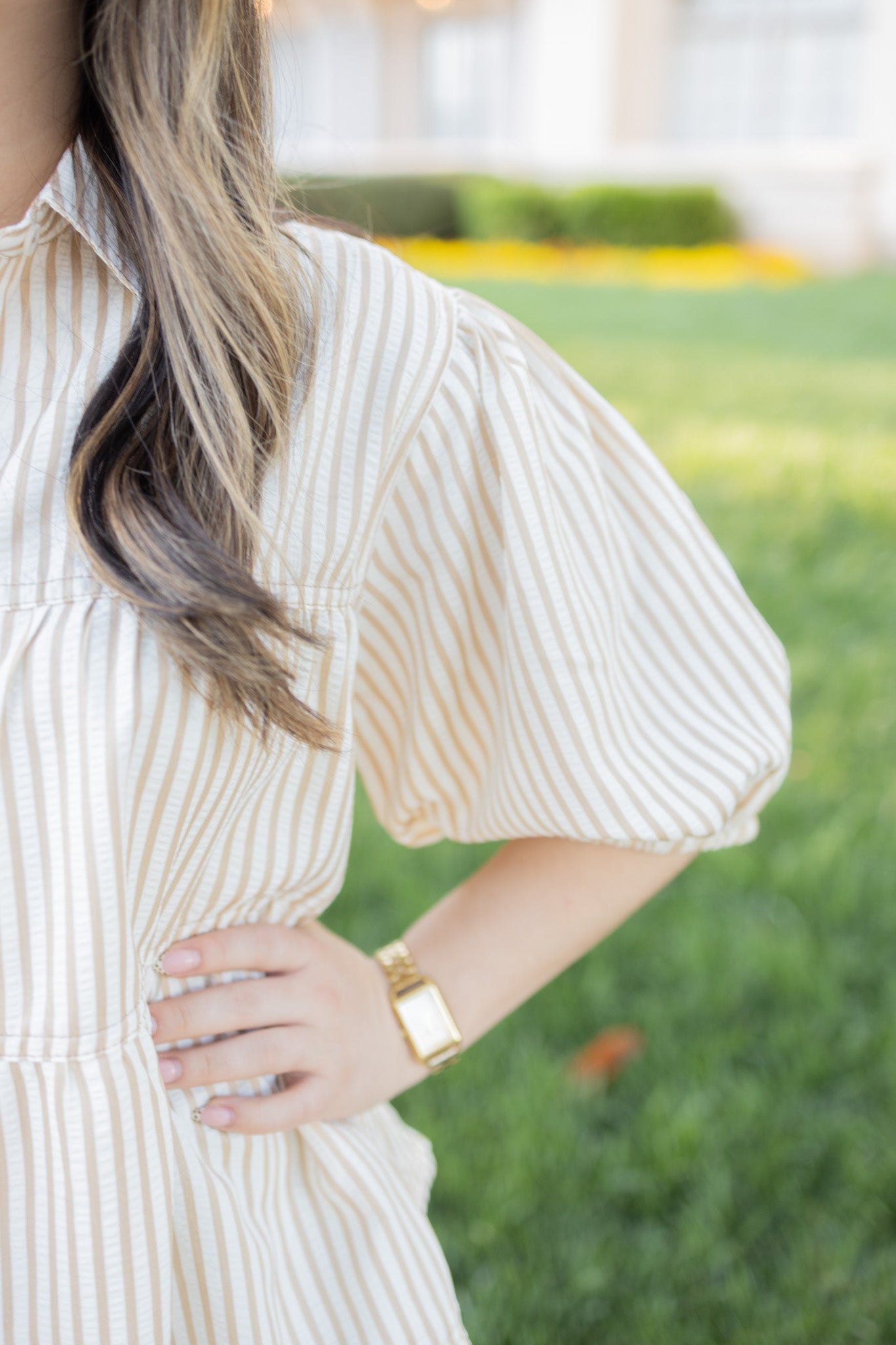 Andy Taupe Blouse