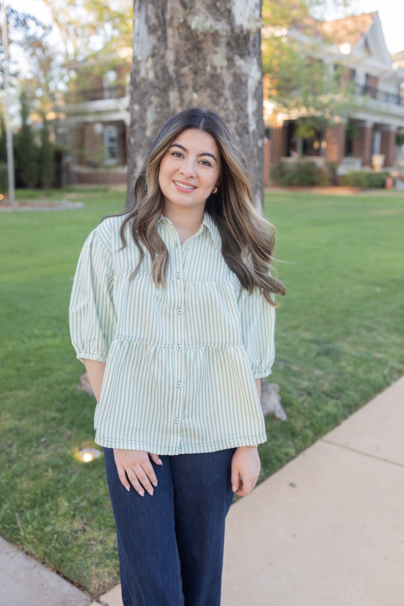 Andy sage blouse