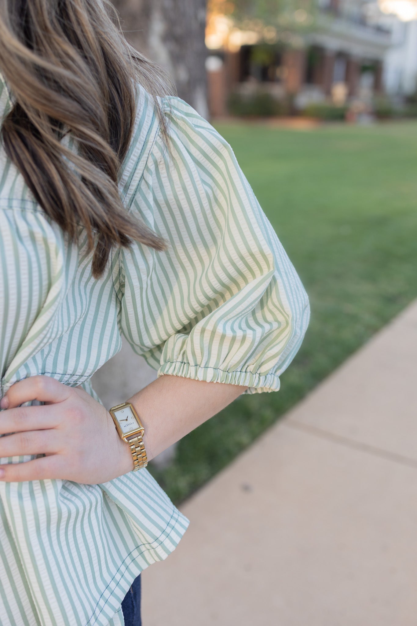 Andy sage blouse