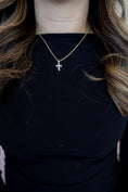Load image into Gallery viewer, Gold cross necklace
