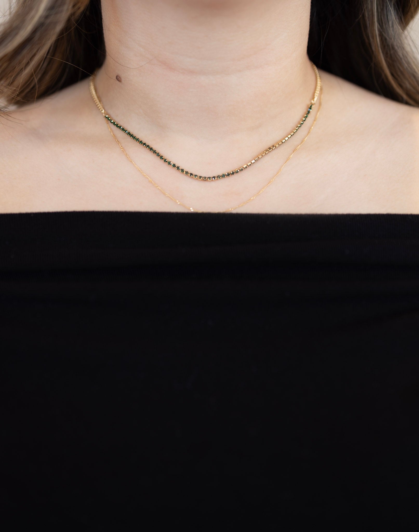 LOVE DOBLE GOLD NECKLACE