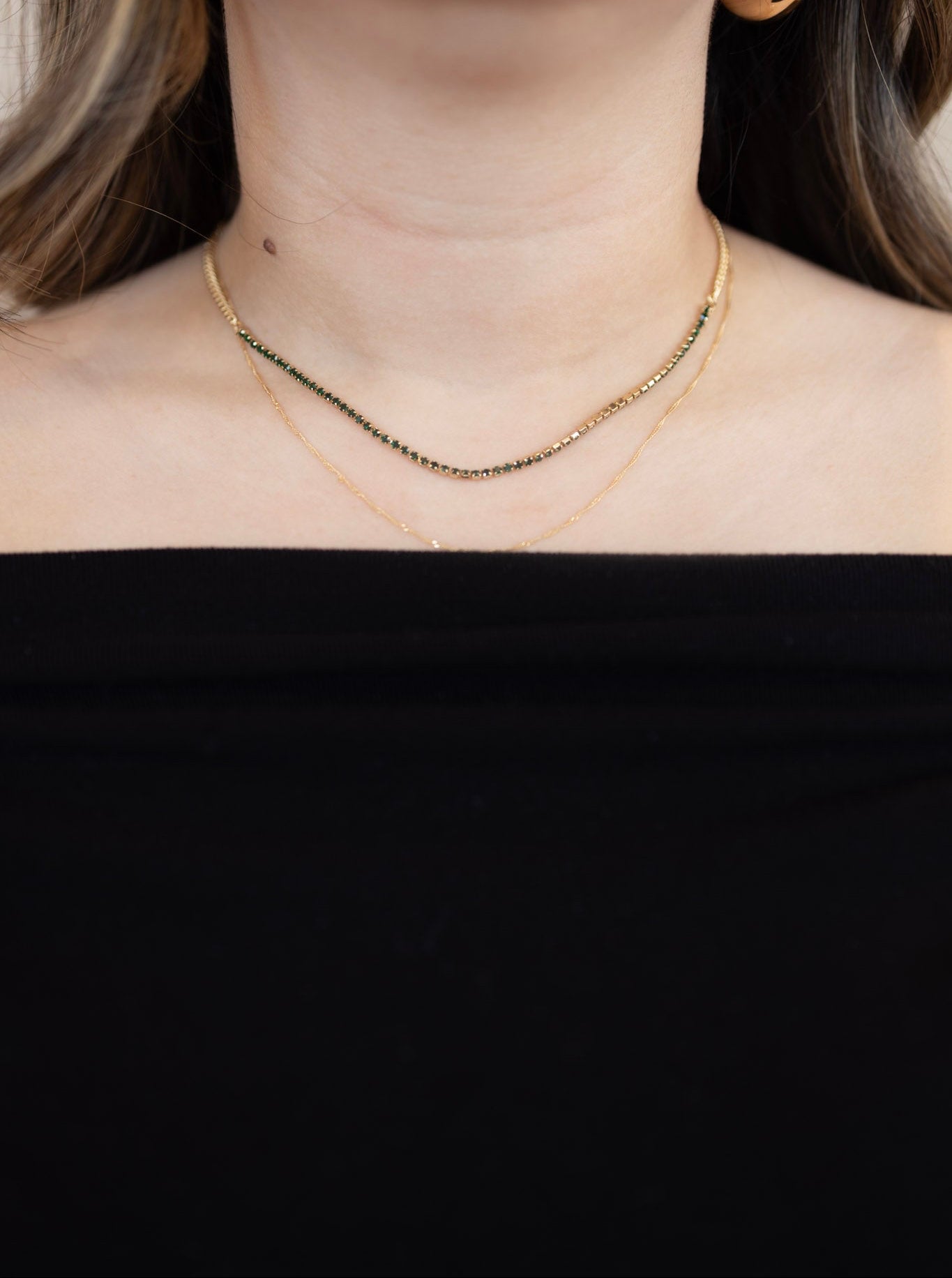 LOVE DOBLE GOLD NECKLACE