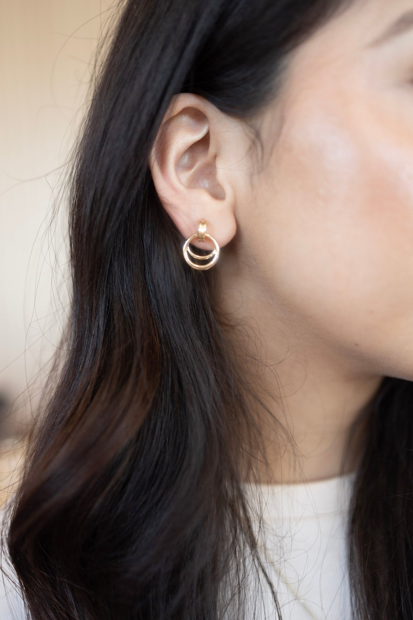 Starlight gold earrings