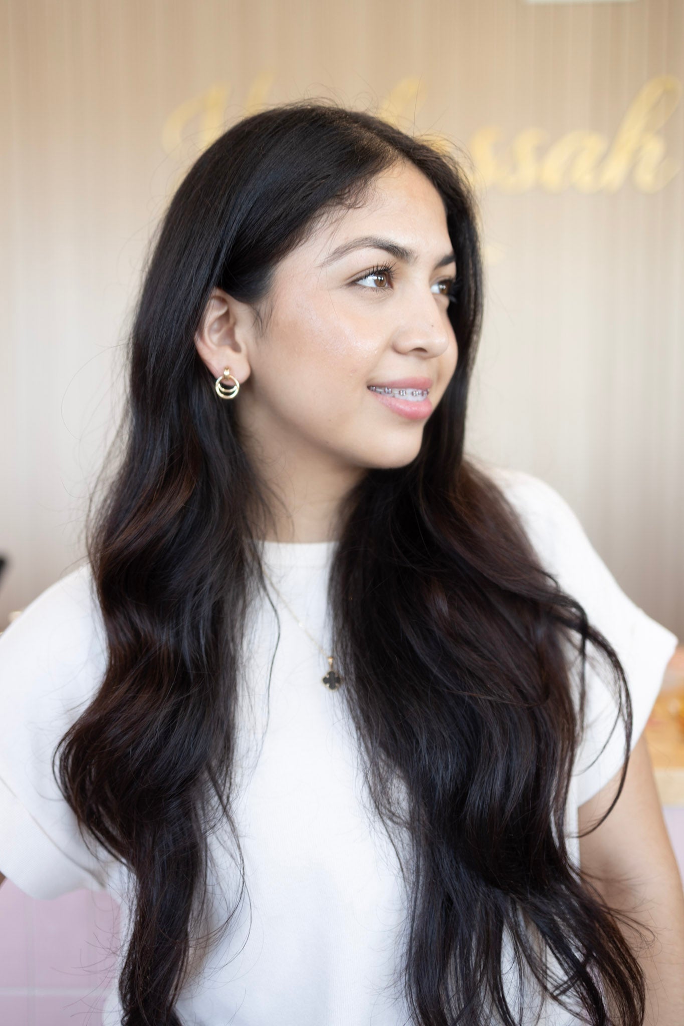 Starlight gold earrings