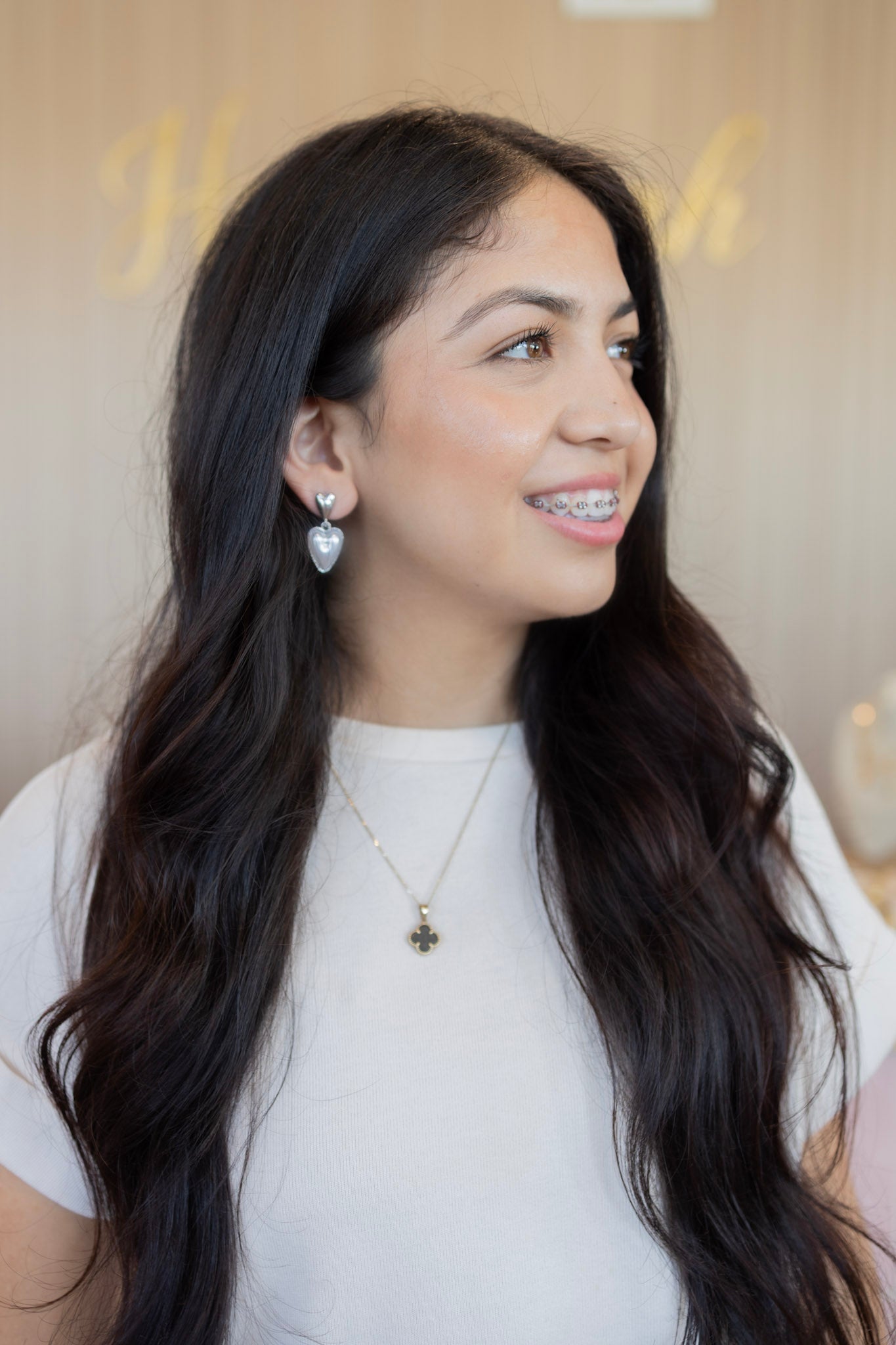 PEARL HEART SILVER EARRINGS