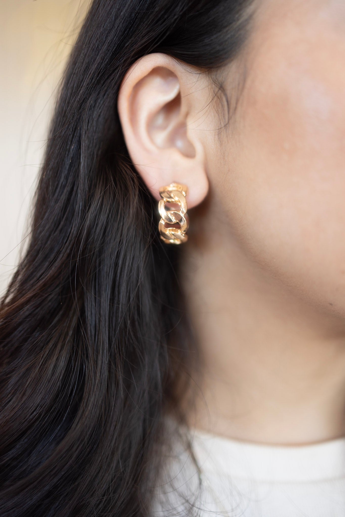 Golden grace hoops