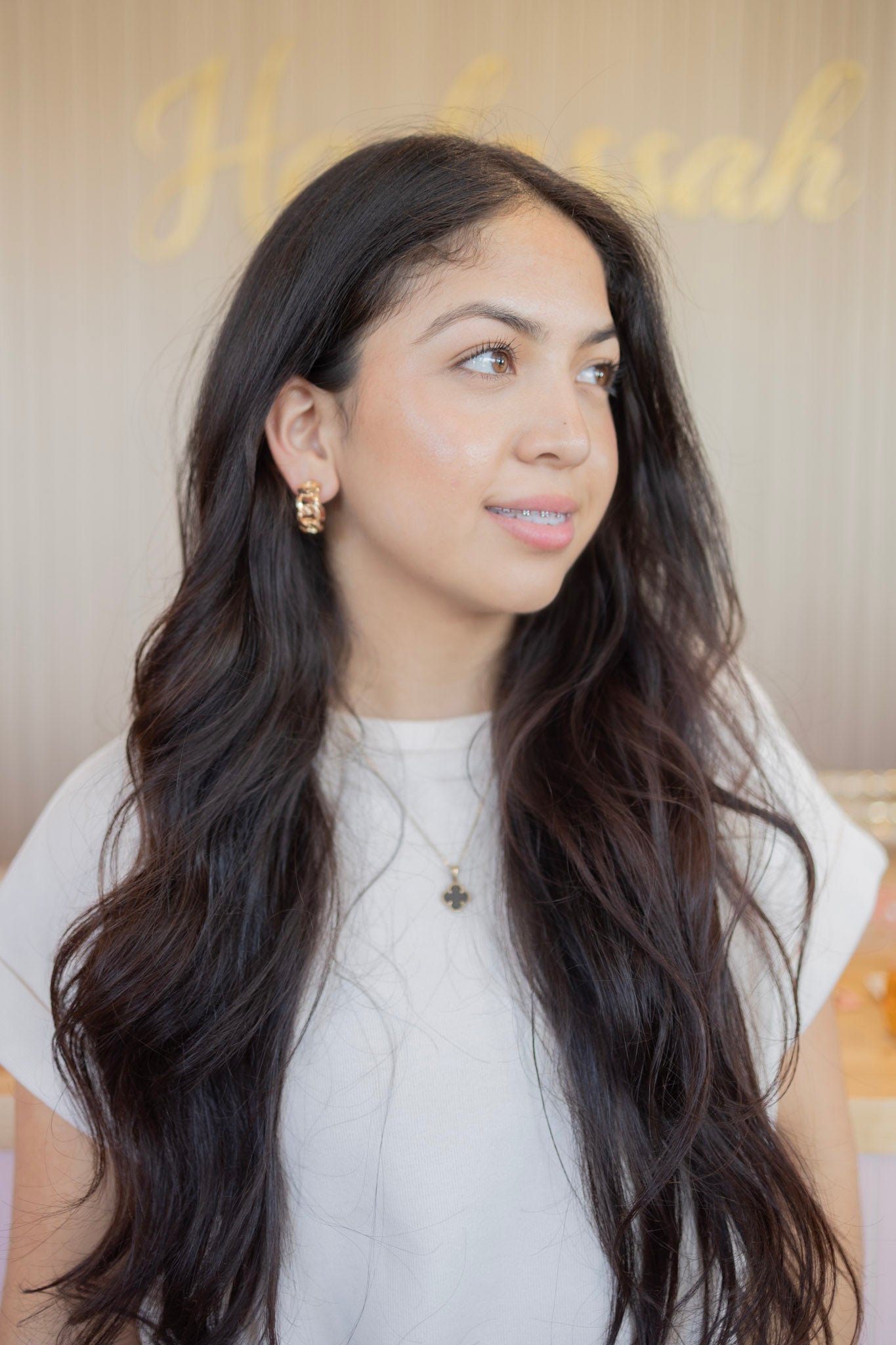 Golden grace hoops