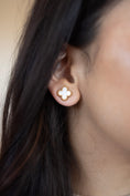 Load image into Gallery viewer, Radiant white earrings
