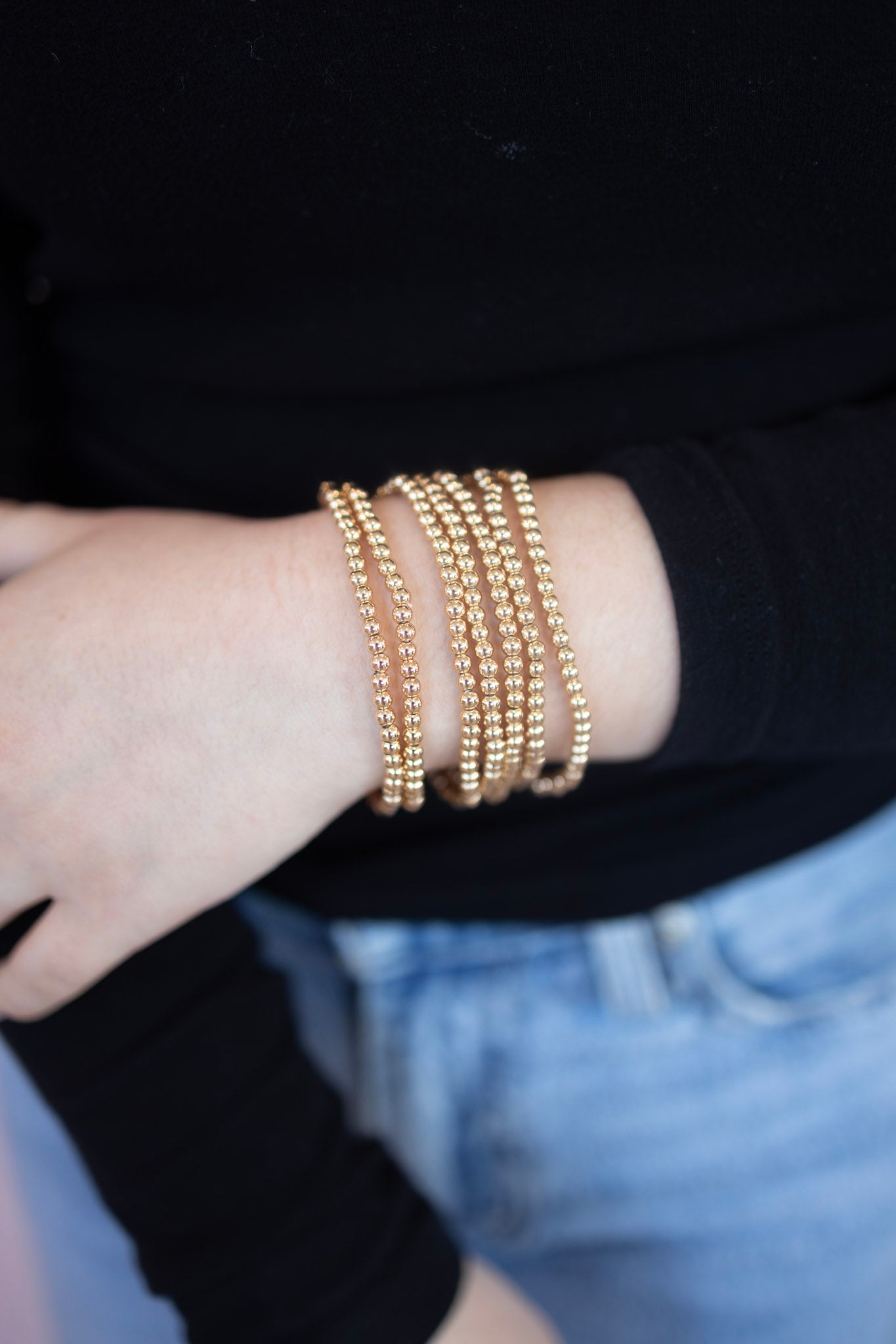 Luxe single gold bracelet