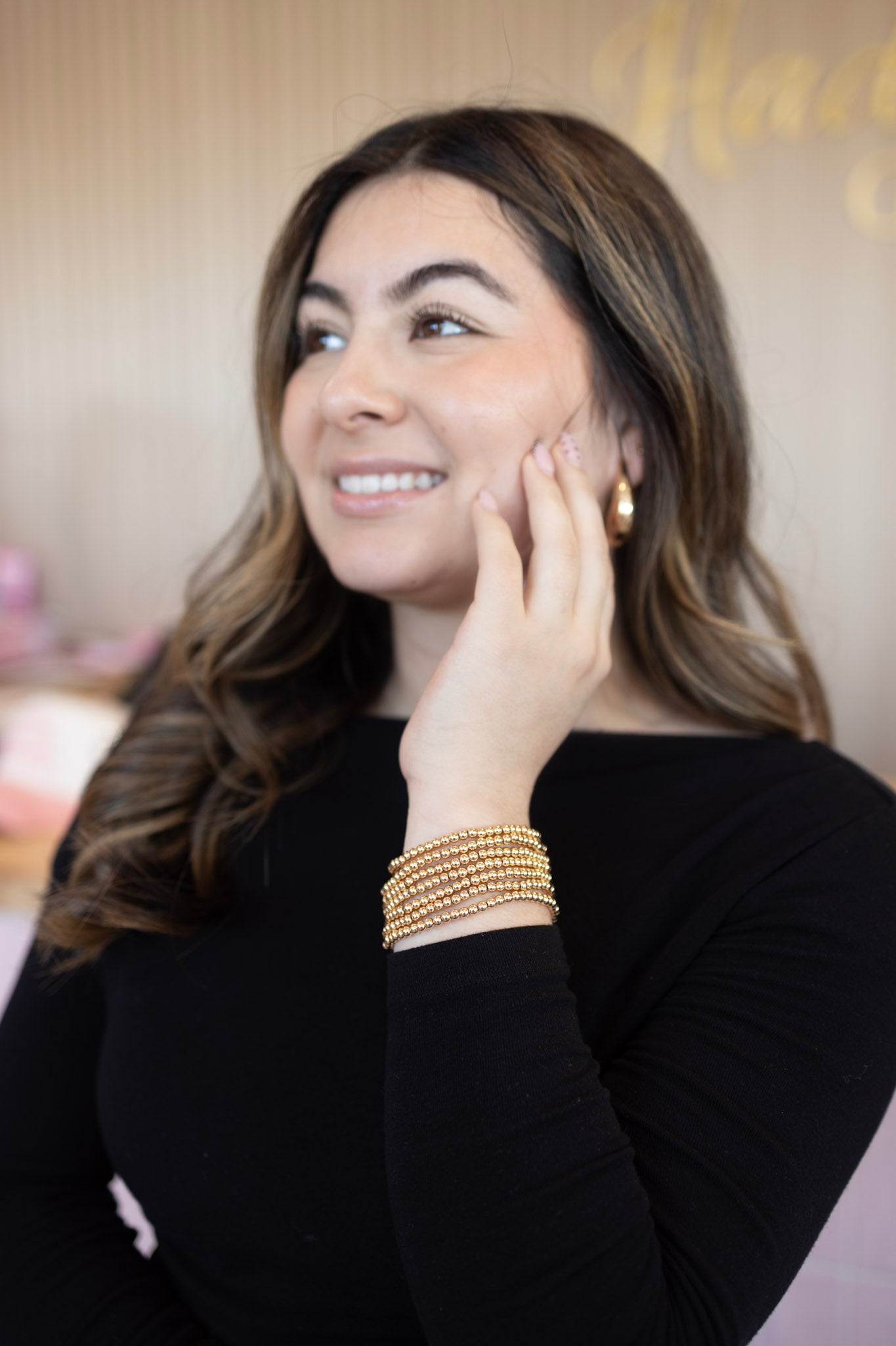 Luxe single gold bracelet