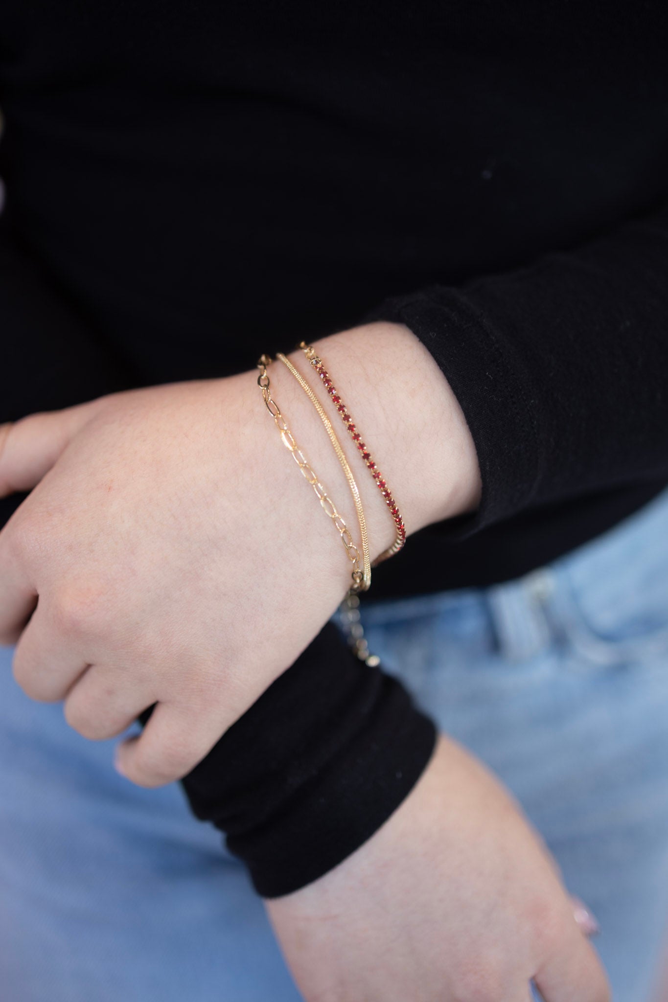 city shine red bracelet