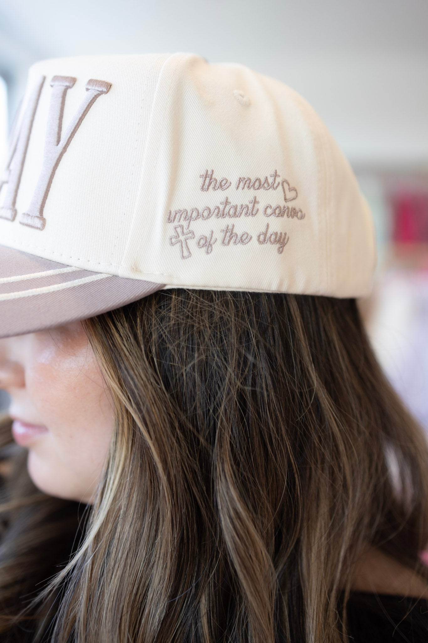 the "PRAY" essential hat