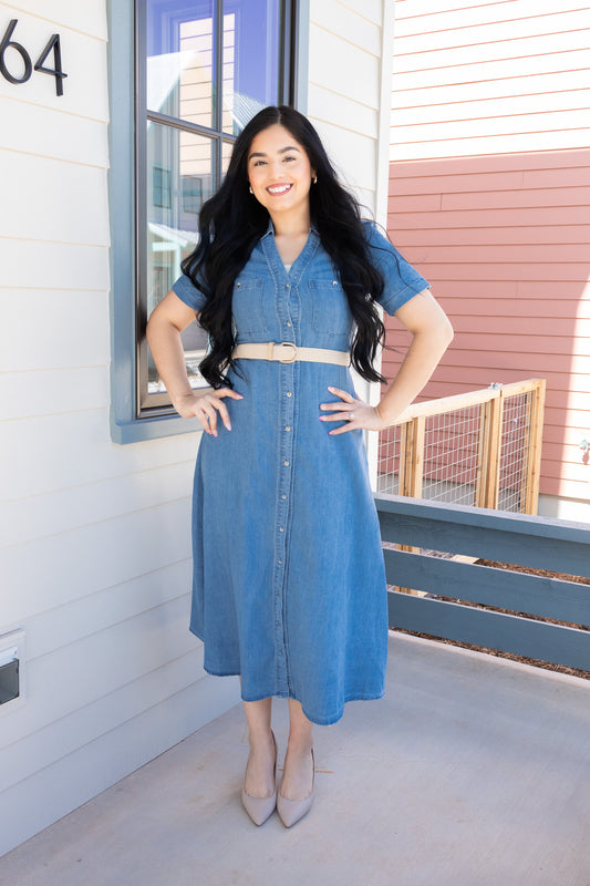 Bradley Denim Midi Dress
