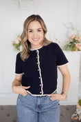 Load image into Gallery viewer, Zayla navy Cardigan
