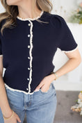 Load image into Gallery viewer, Zayla navy Cardigan
