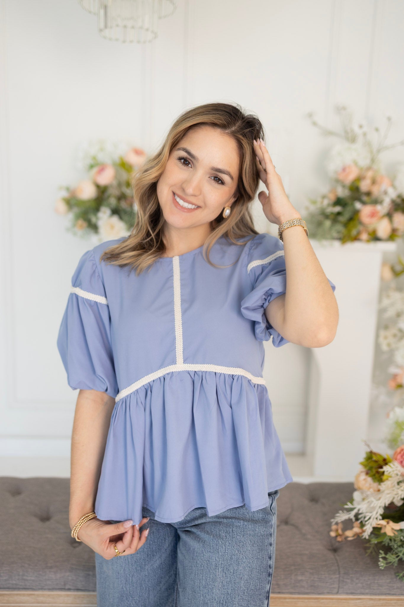 Violette LT Blue Top