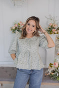 Load image into Gallery viewer, Polly darling sage blouse
