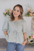 Load image into Gallery viewer, Polly darling sage blouse
