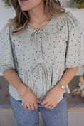 Load image into Gallery viewer, Polly darling sage blouse
