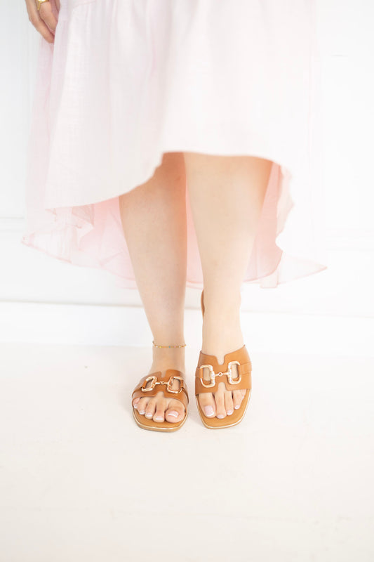 EVERYDAY BROWN LUXE SANDALS