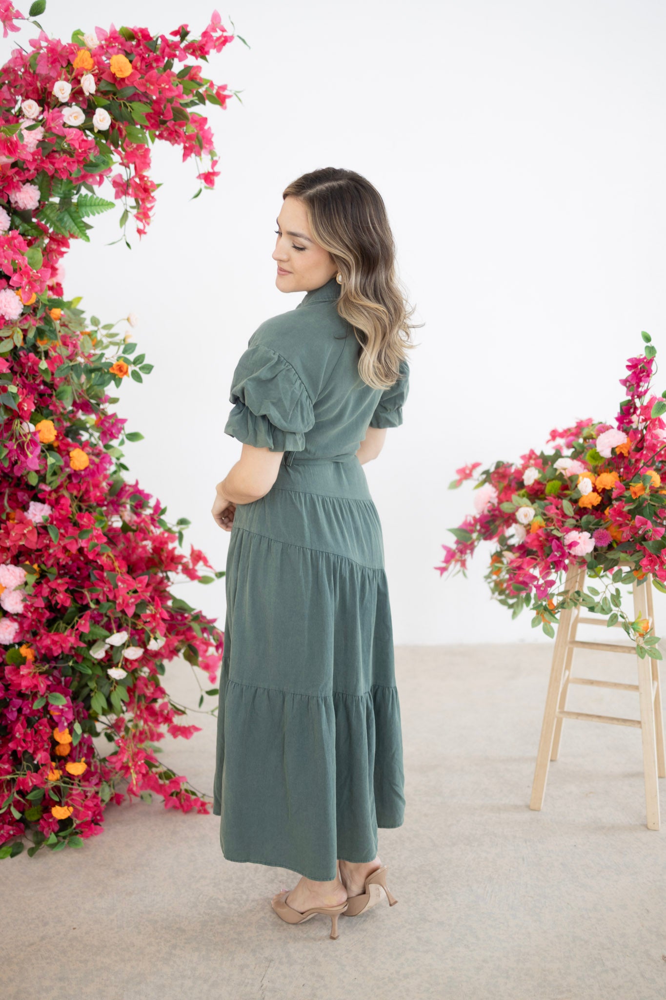 Roxana Olive Dress
