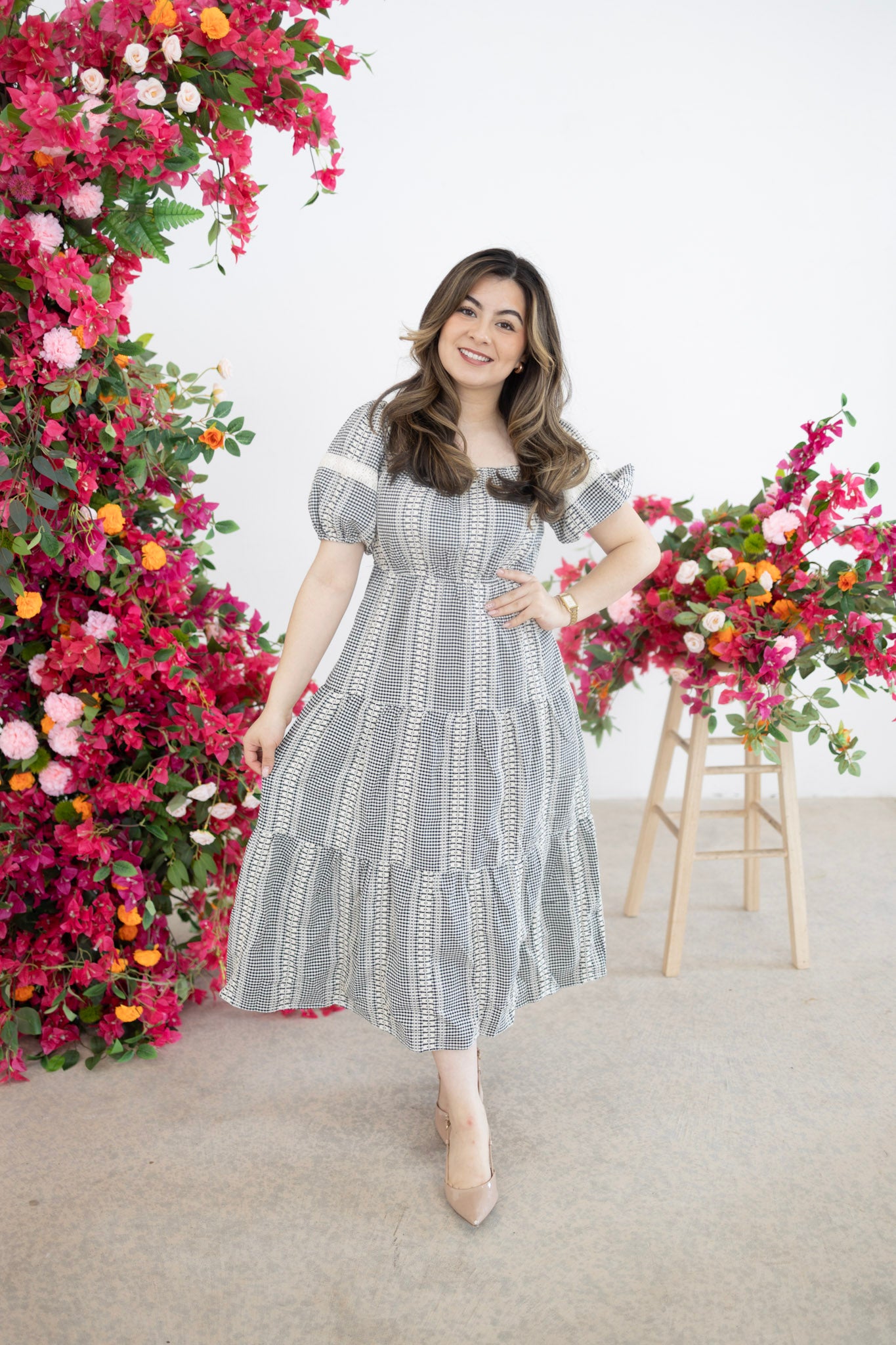 KAIA MIDI DRESS