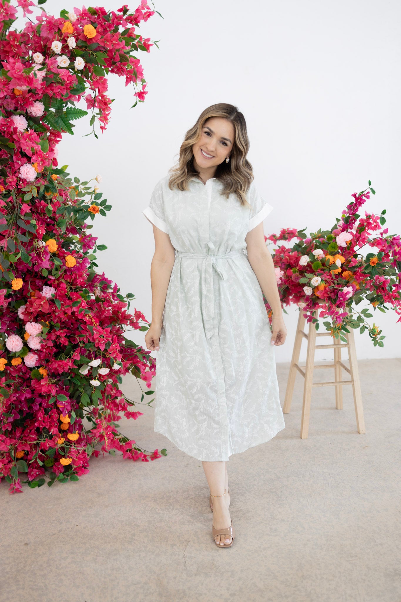 Pretty moment sage dress
