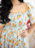 Load image into Gallery viewer, Blue orange maxi dress
