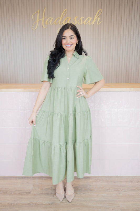 Divine Grace LT Olive Dress