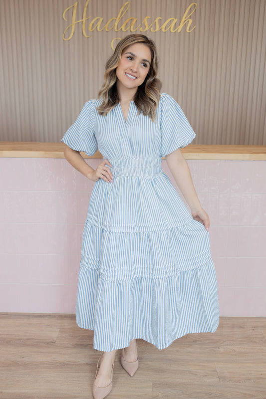 Aria soft blue dress