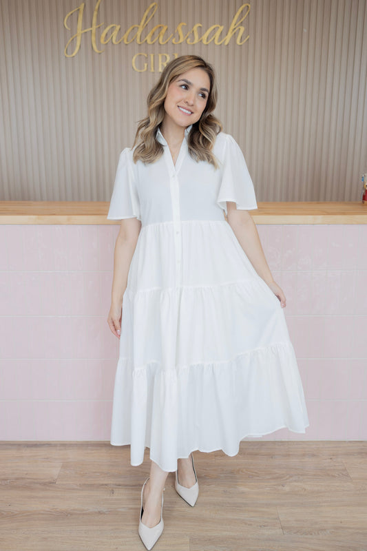 Divine glow white dress