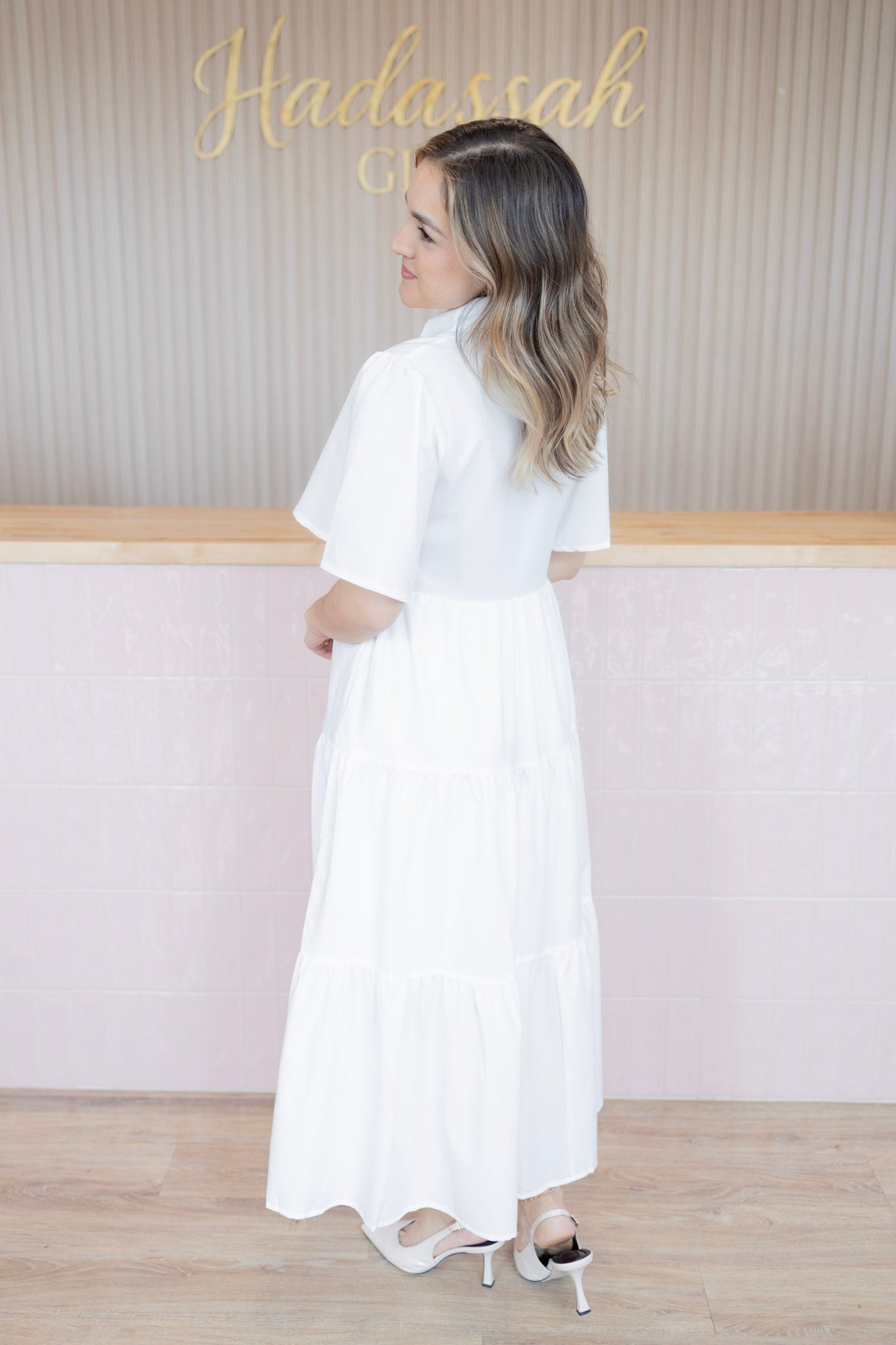 Divine glow white dress