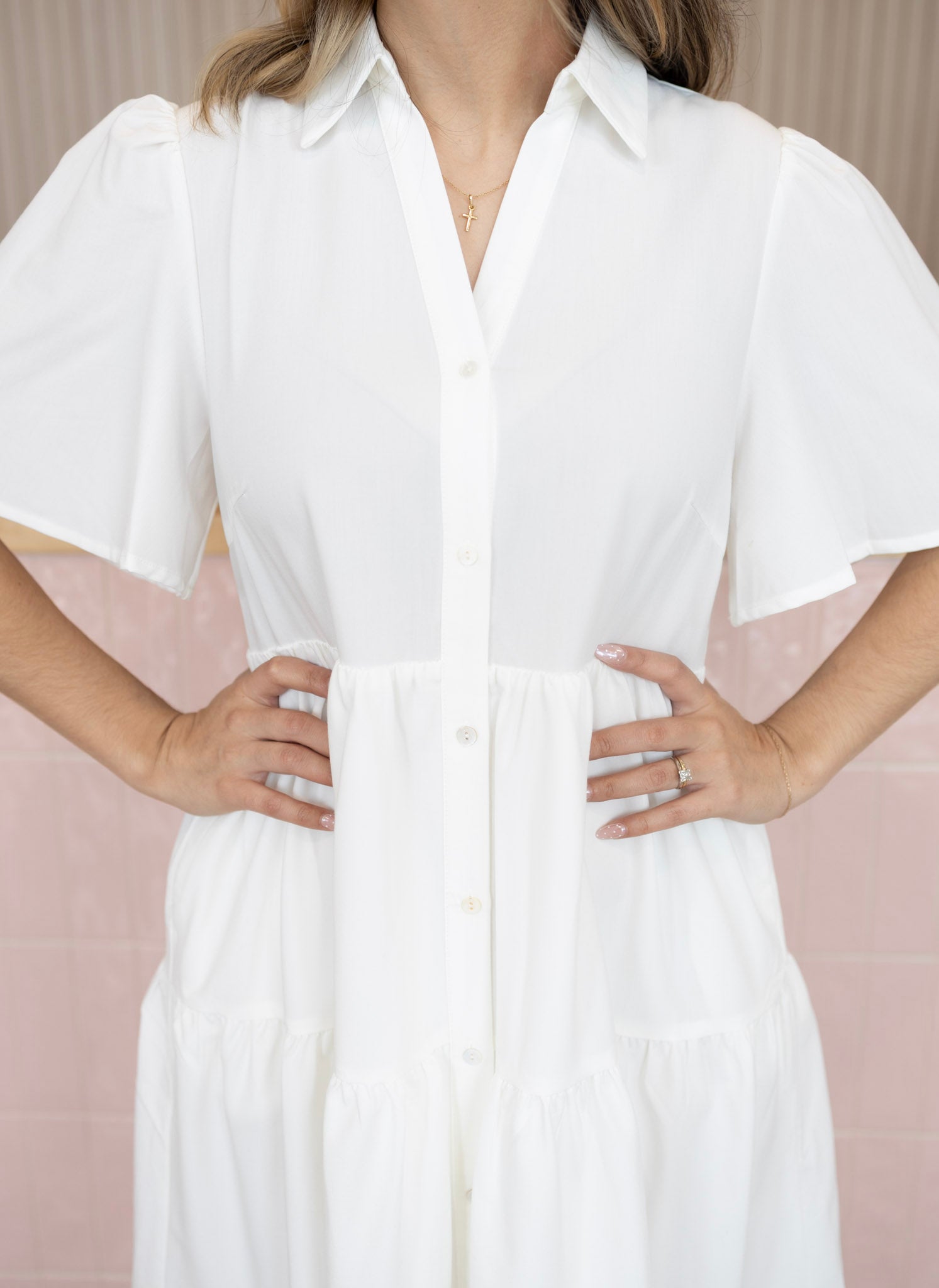 Divine glow white dress