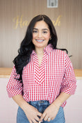 Load image into Gallery viewer, Issah red blouse
