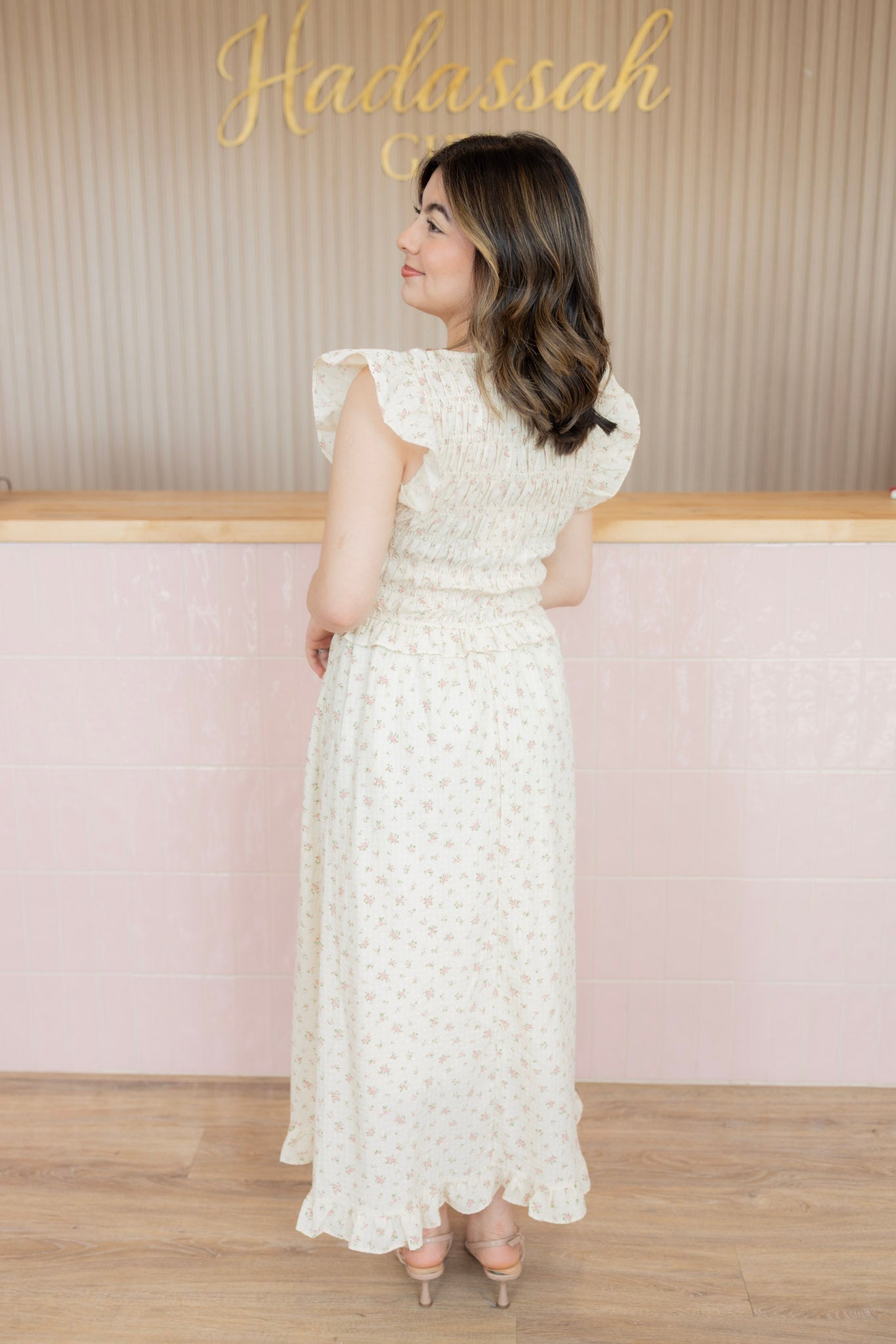 BRICEIDA FLORAL MIDI DRESS