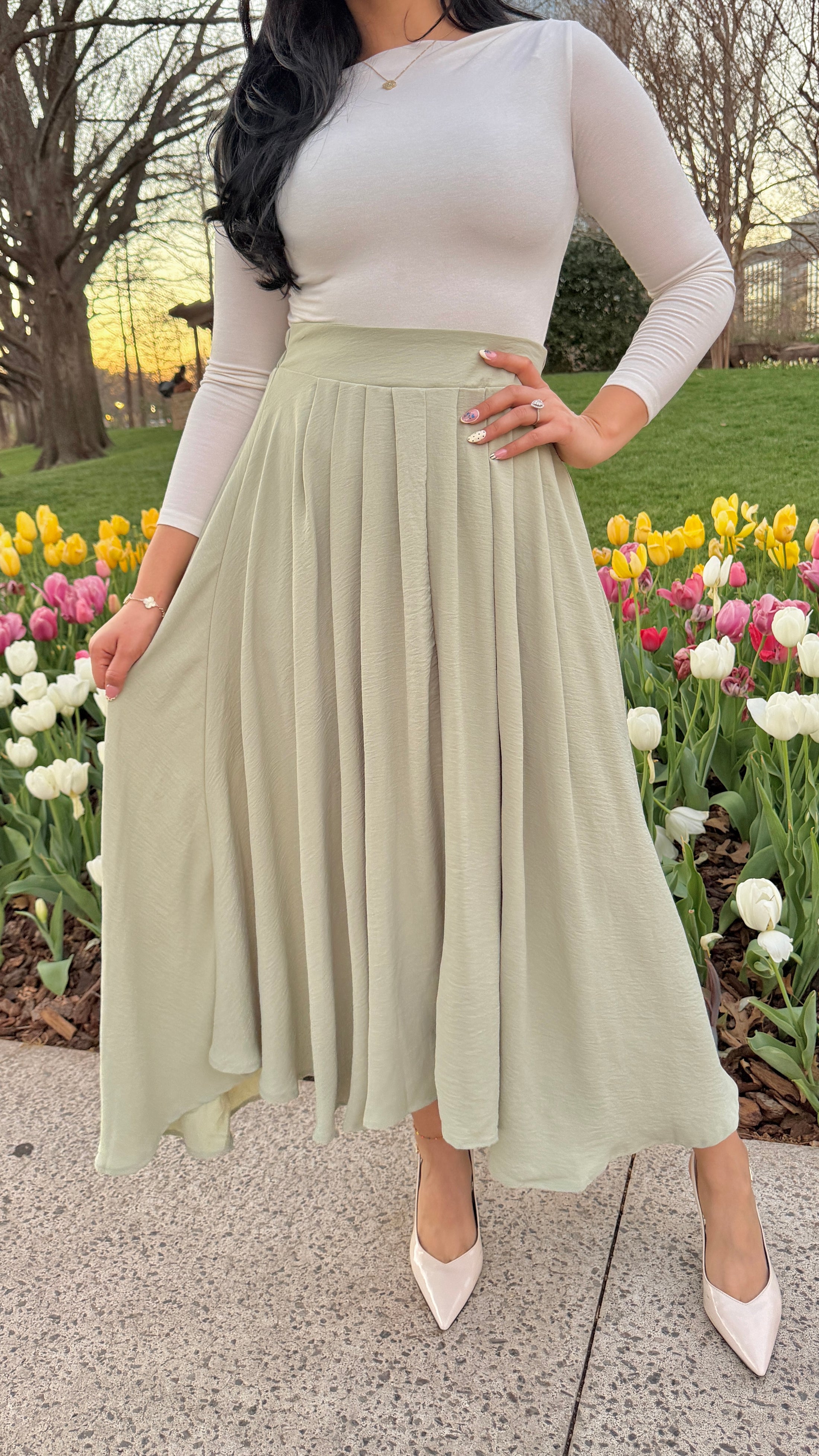 Nova Sage Skirt
