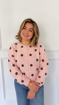 Load image into Gallery viewer, ISLA PINK/BROWN CARDIGAN
