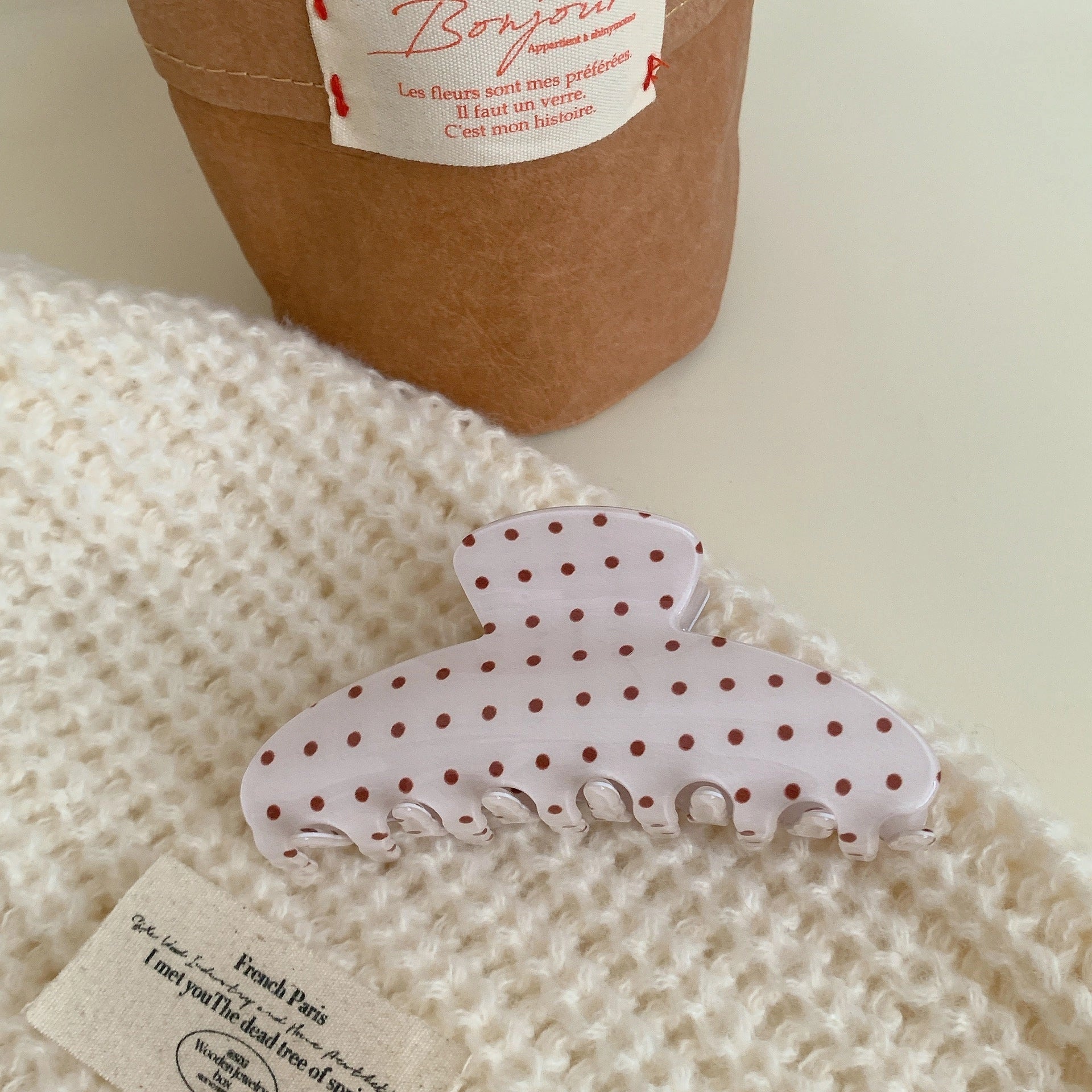 POLKA DOT HAIR CLIP