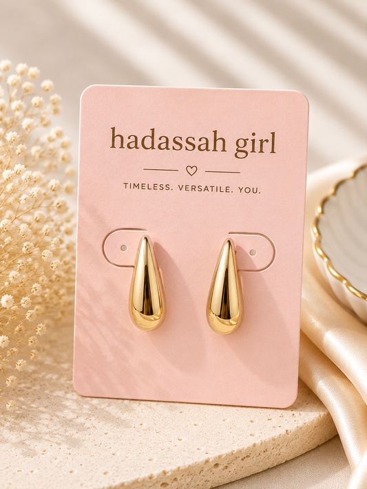 GOLD TEAR EARRINGS