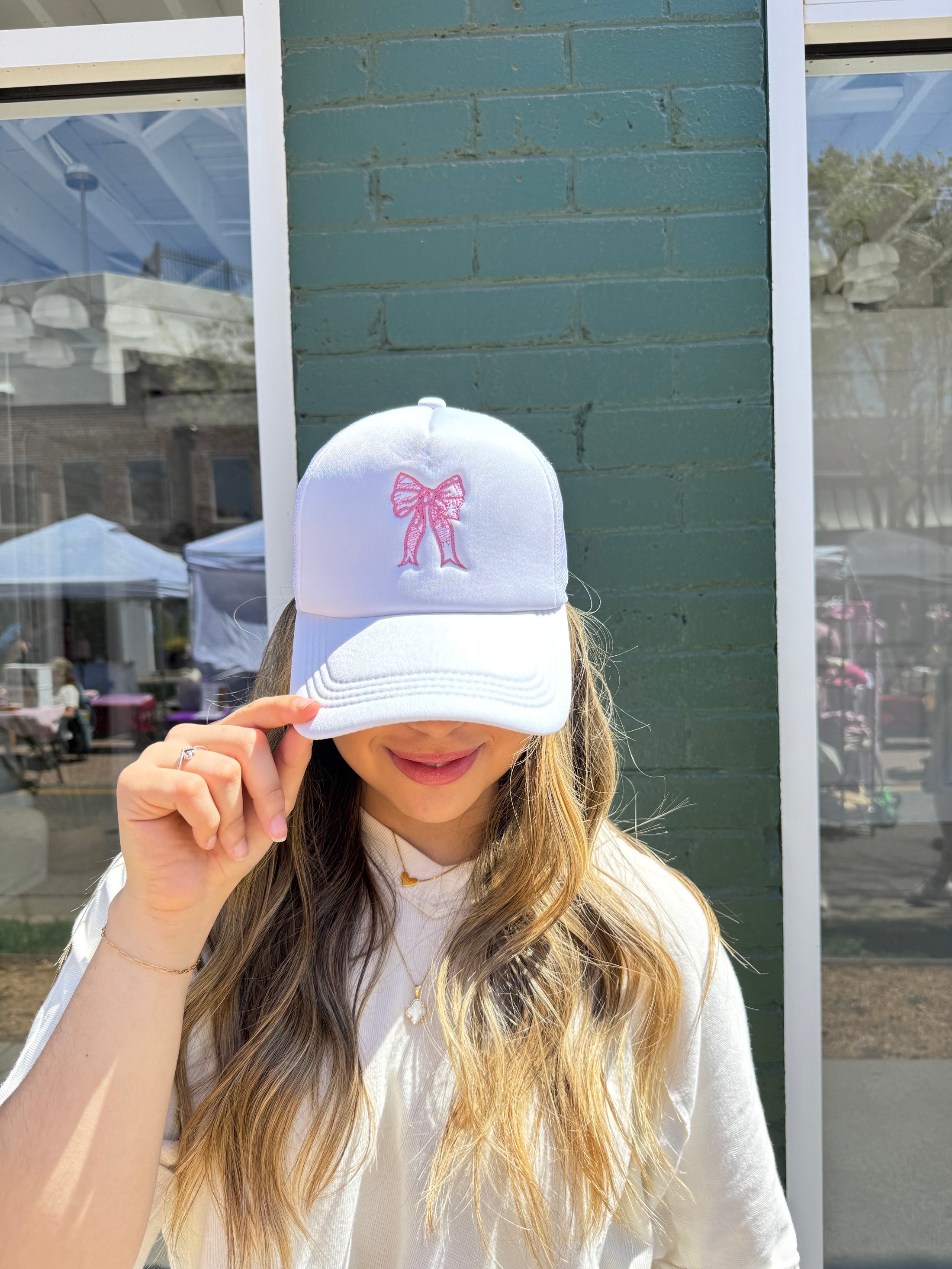 Pink Bow Hat