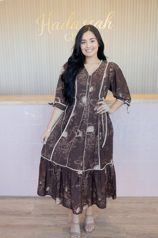 Eva Brown Dress