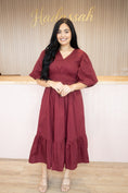 Load image into Gallery viewer, Ellie Wine Dress
